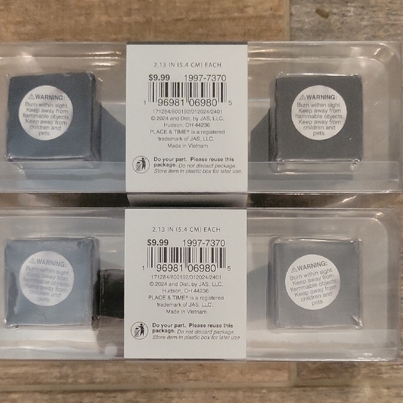 Place & Time Black Coffin Candles Set Of 6, 3 In Each Box NWT - Picture 6 of 7